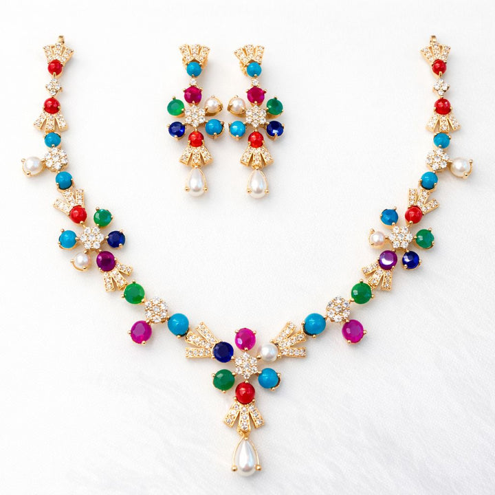 NAVRATAN NECKLACE SET