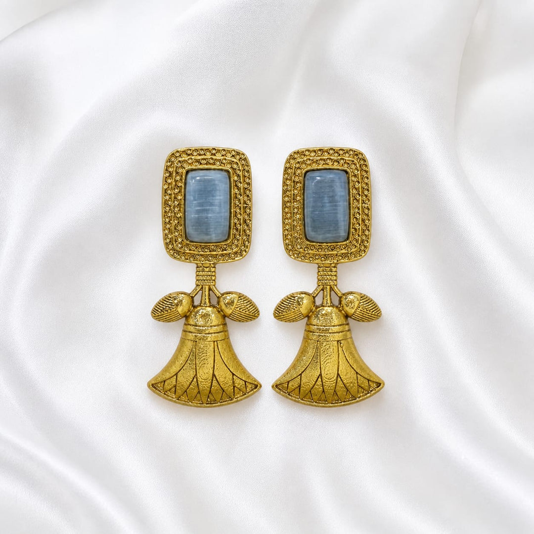 Unique Bell Design Antique Earrings