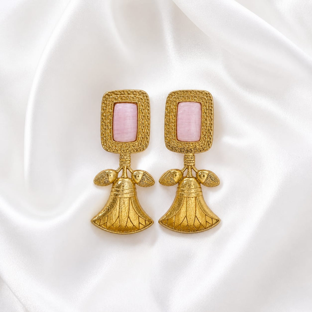 Unique Bell Design Antique Earrings