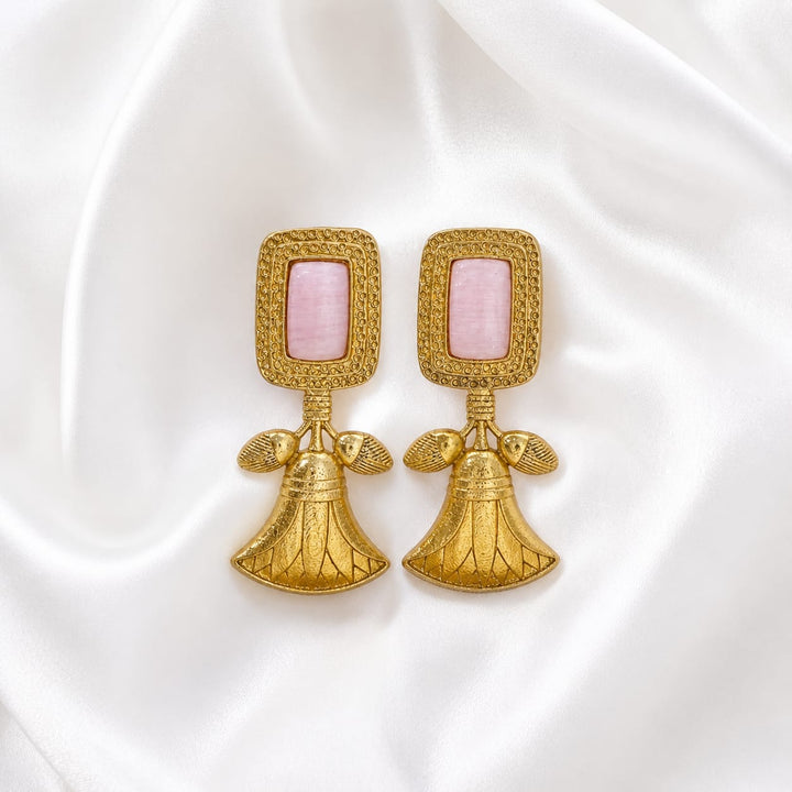 Unique Bell Design Antique Earrings