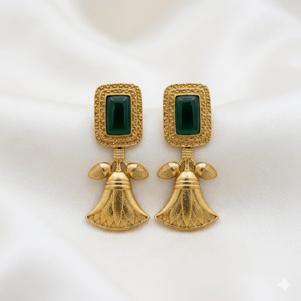 Bell Design Antique Earrings