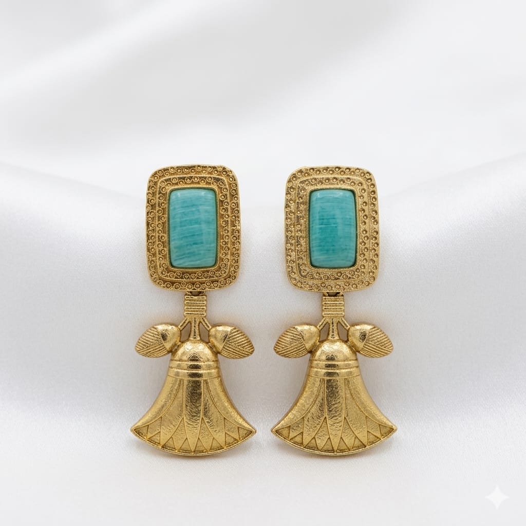Unique Bell Design Antique Earrings