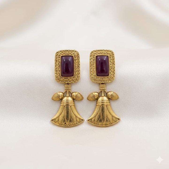 Bell Design Antique Earrings