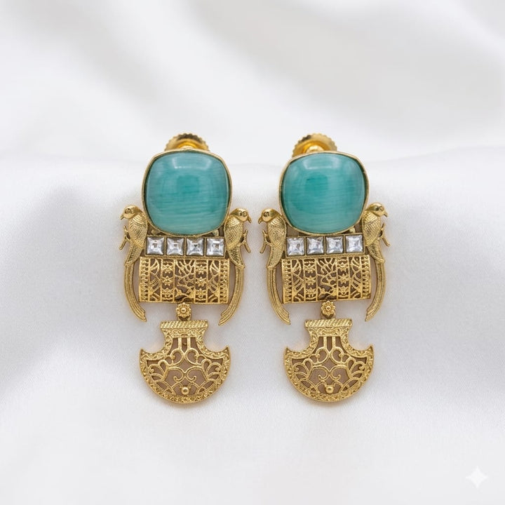 Antique Bird Design Earrings