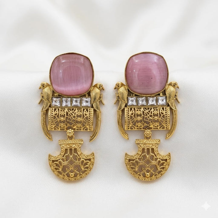 Antique Bird Design Earrings
