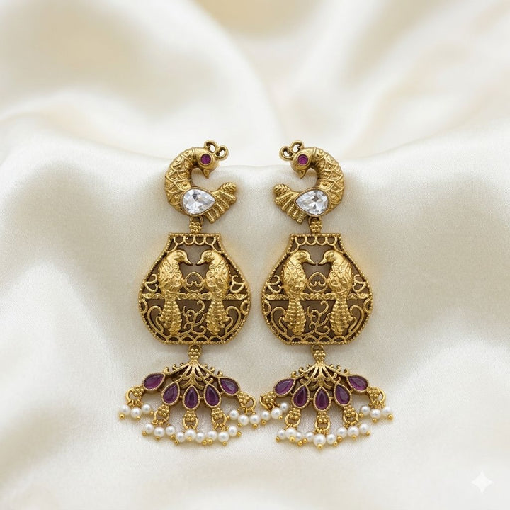 Beautiful Bird Design Earrings