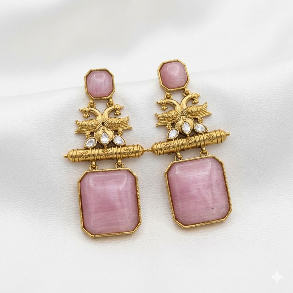 Peacock Design Antique Earrings