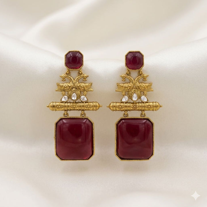 Peacock Design Antique Earrings