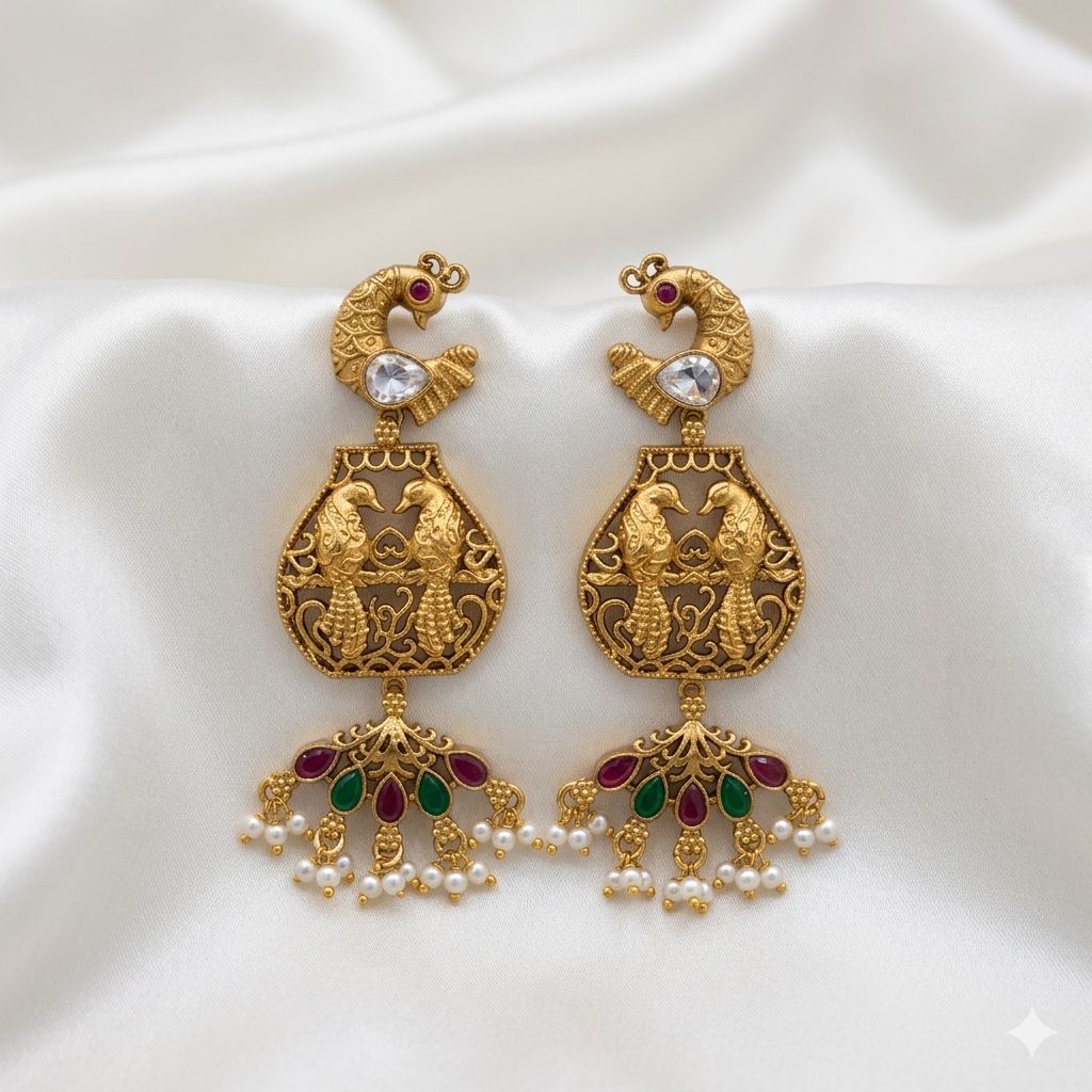 Beautiful Bird Design Earrings
