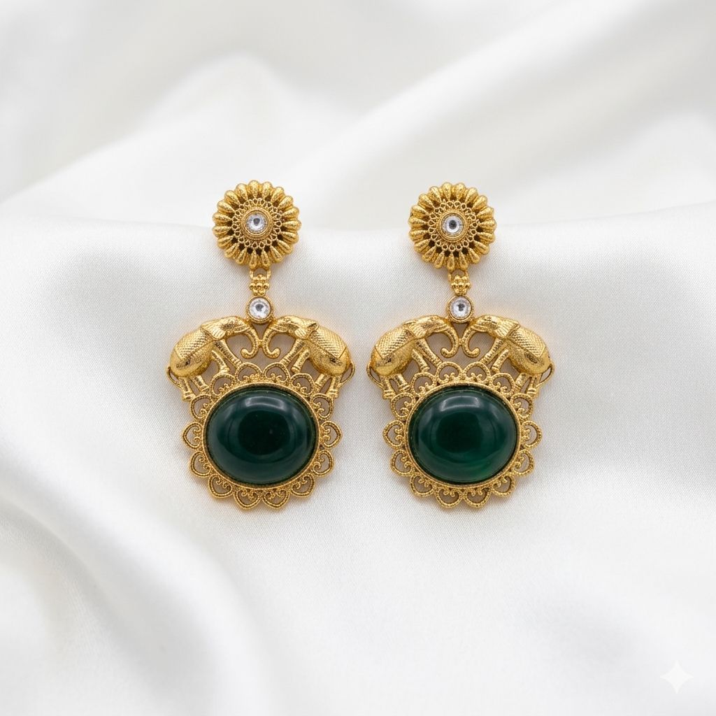 Elephant Design Earrings