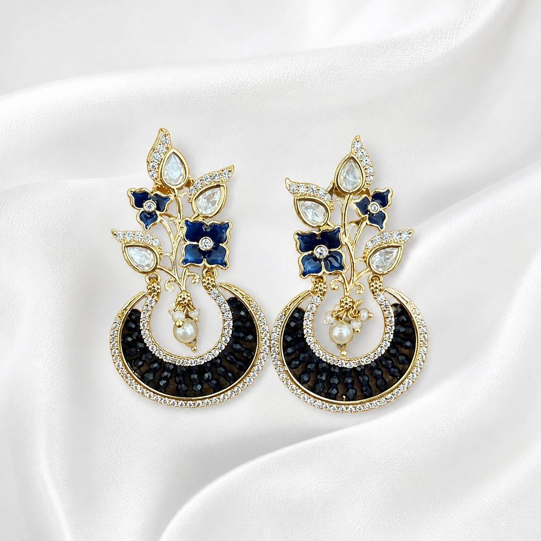 Unique Kundan Polki Earrings