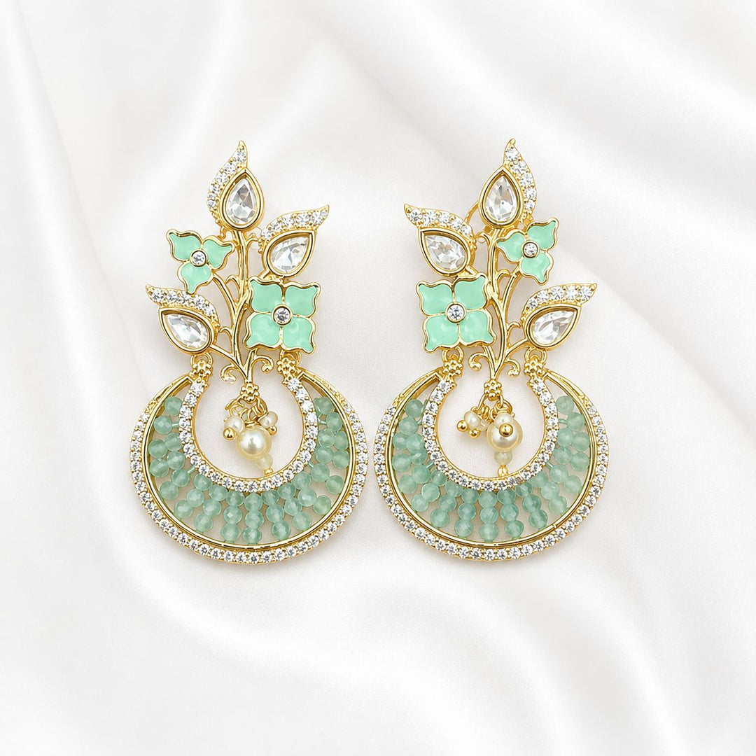 Unique Kundan Polki Earrings