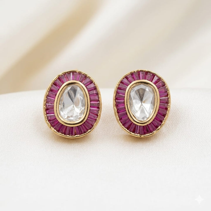 Exclusive Kundan Polki Studs