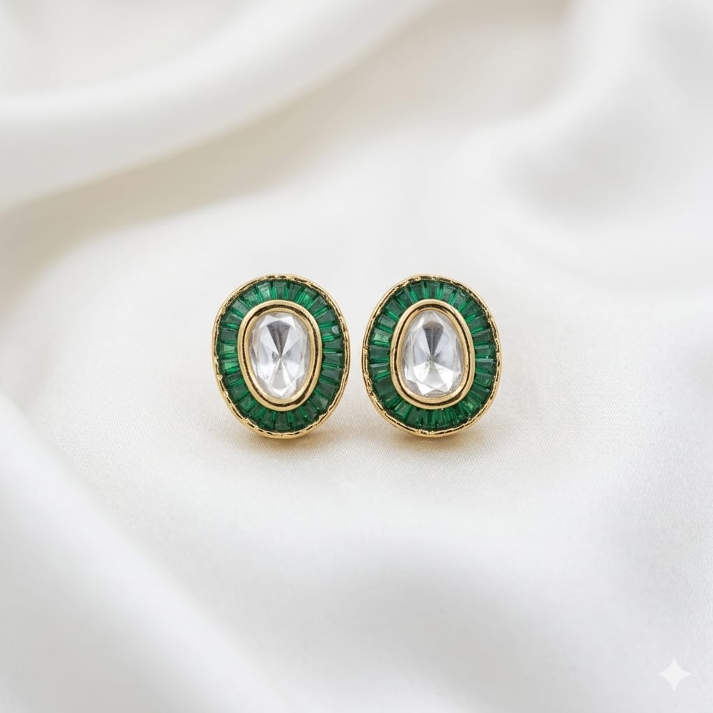 Exclusive Kundan Polki Studs