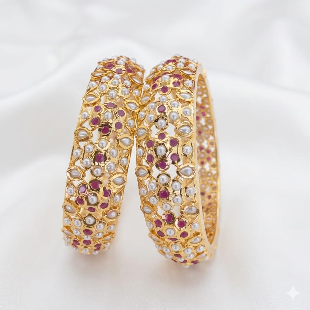Jadau Designer Openable Bangles