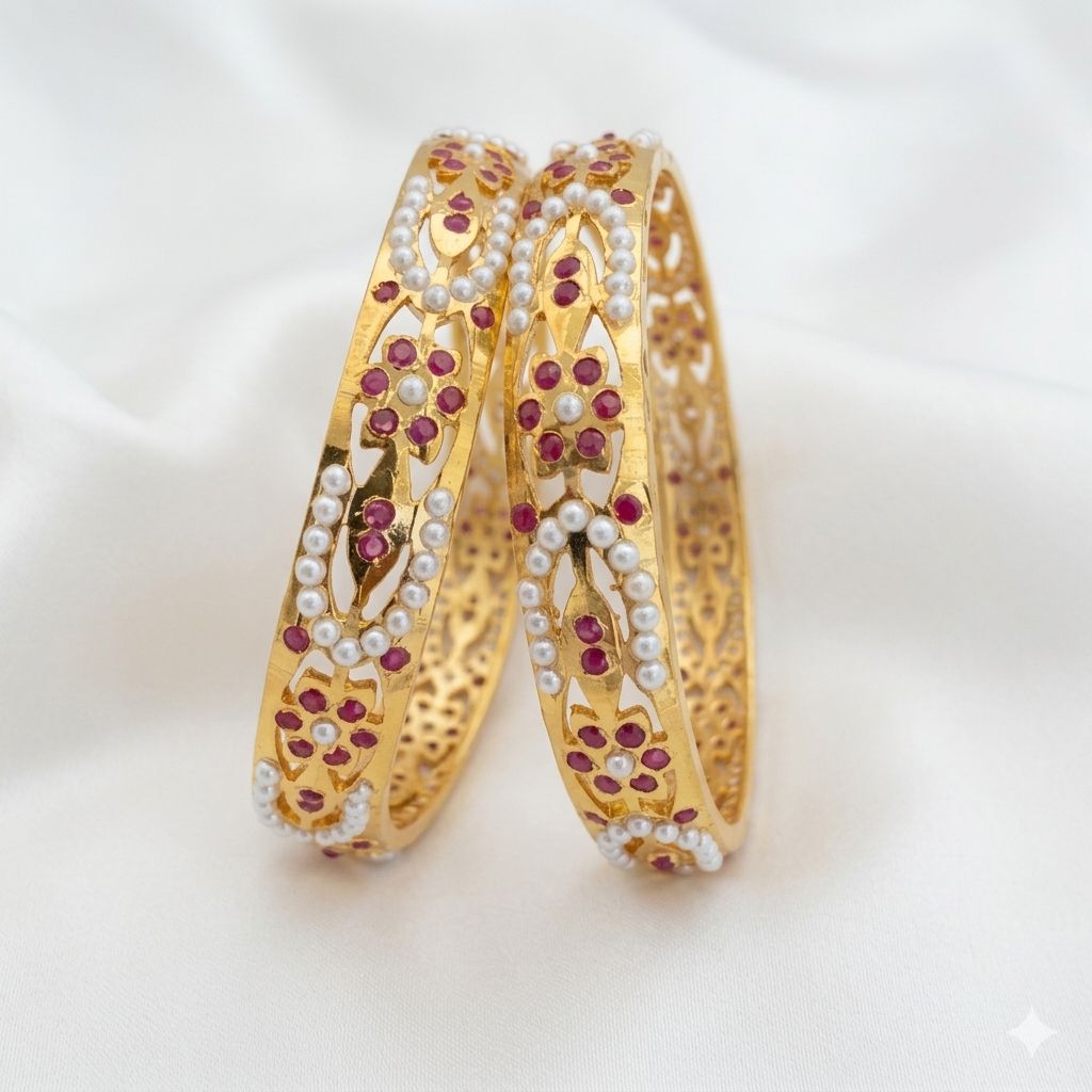 Traditional Indian Jadau Bangle