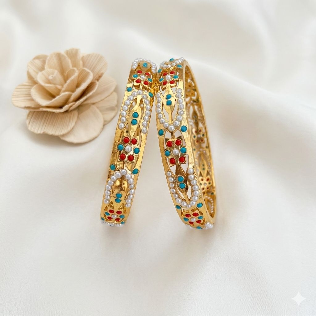Traditional Indian Jadau Bangle