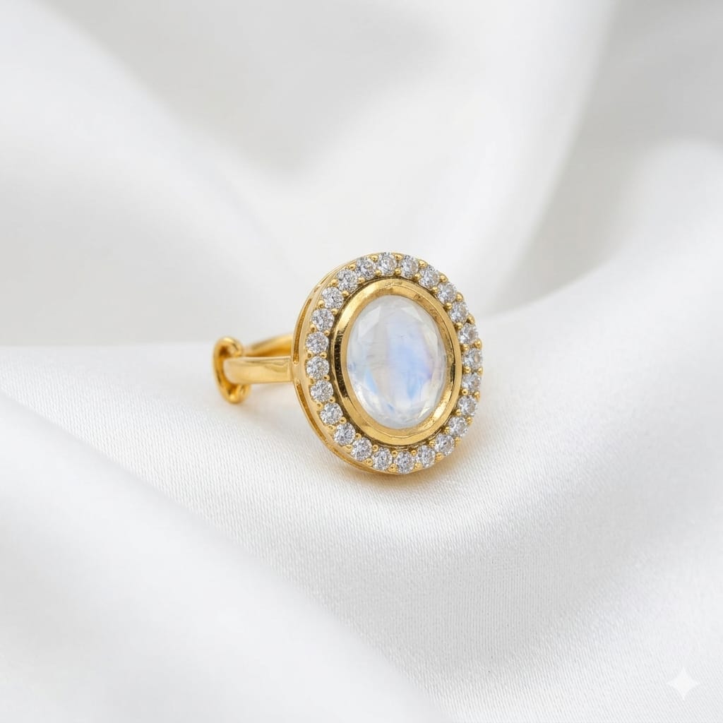 Single Stone Adjustable Ring