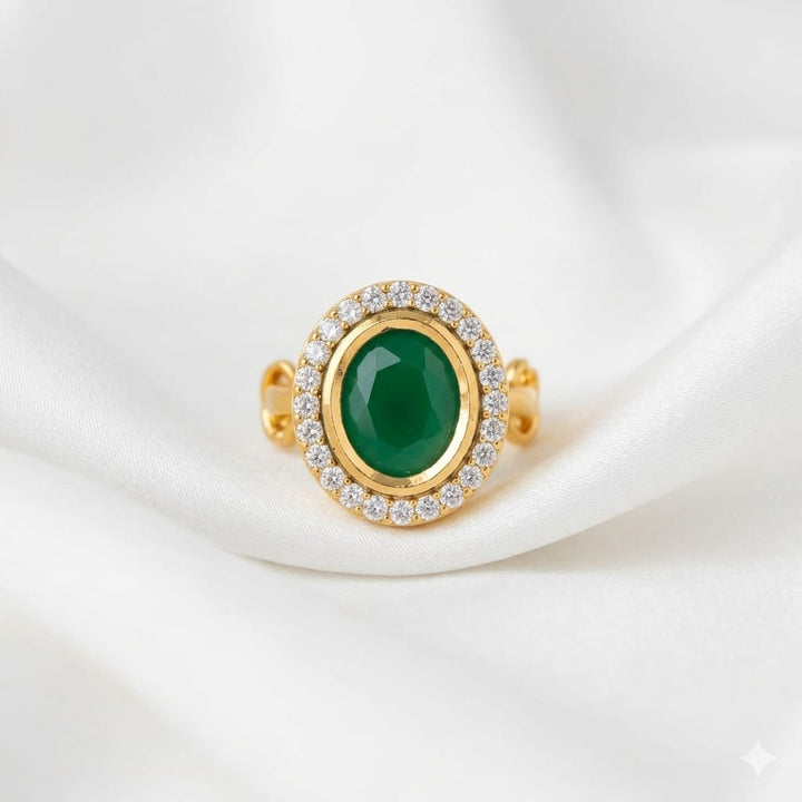Single Stone Adjustable Ring