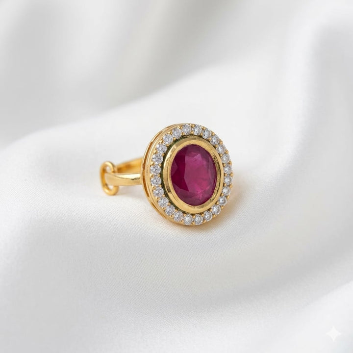 Single Stone Adjustable Ring