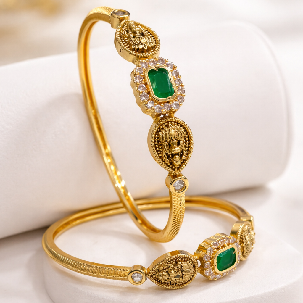 Lakshmi Gold Temple Bangles