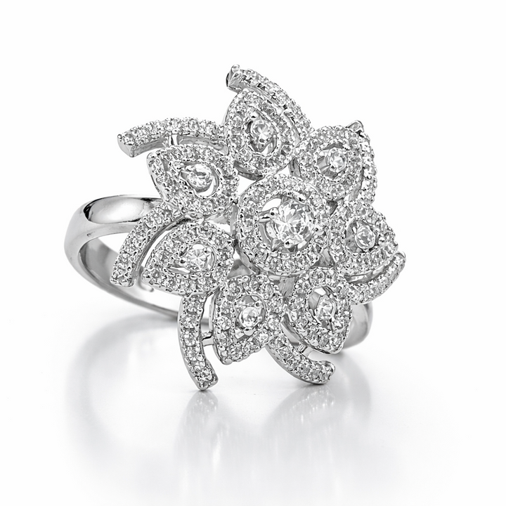 Unique Design Zircon Ring