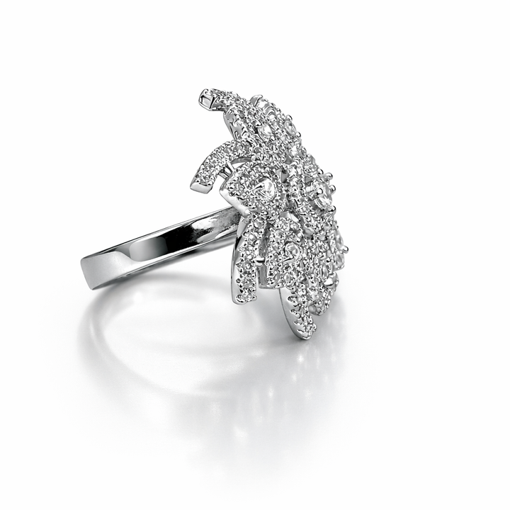 Unique Design Zircon Ring