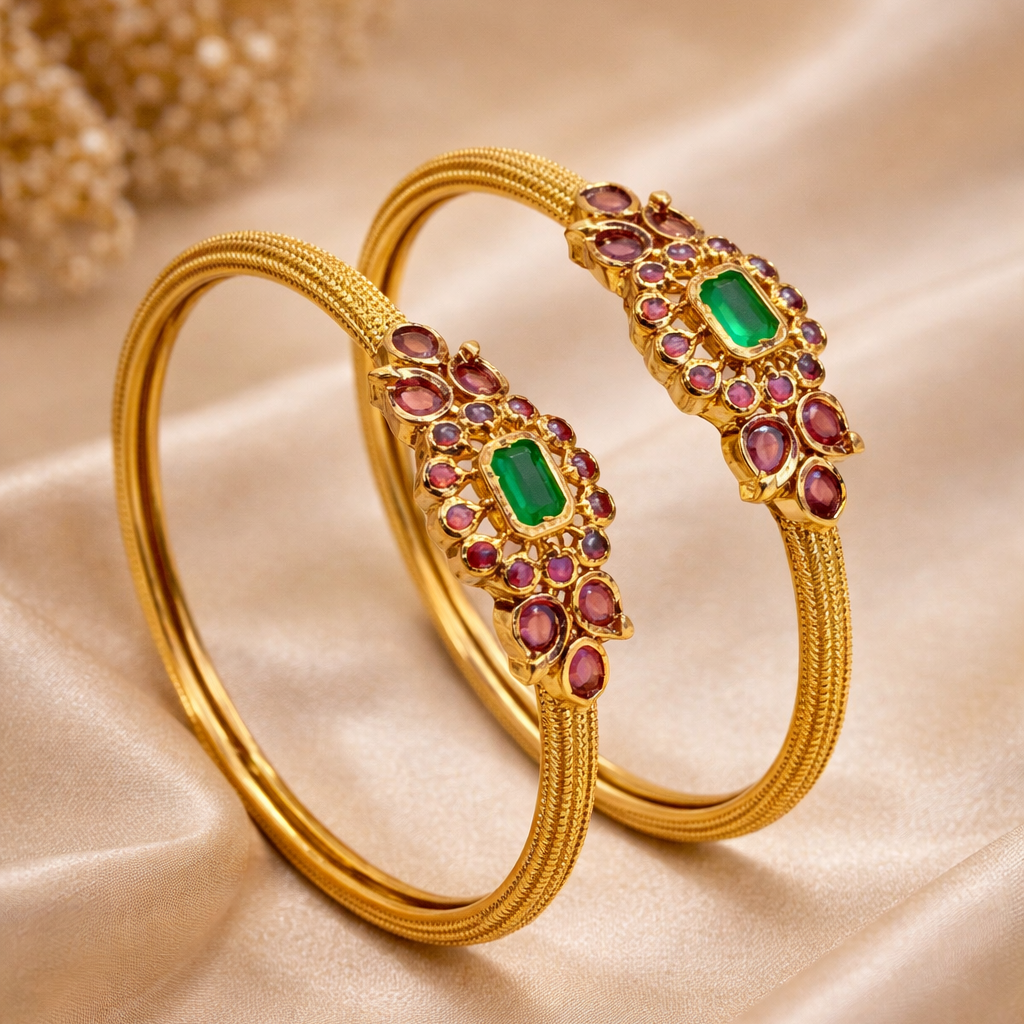 Massive Designer Fancy Gold Bangles