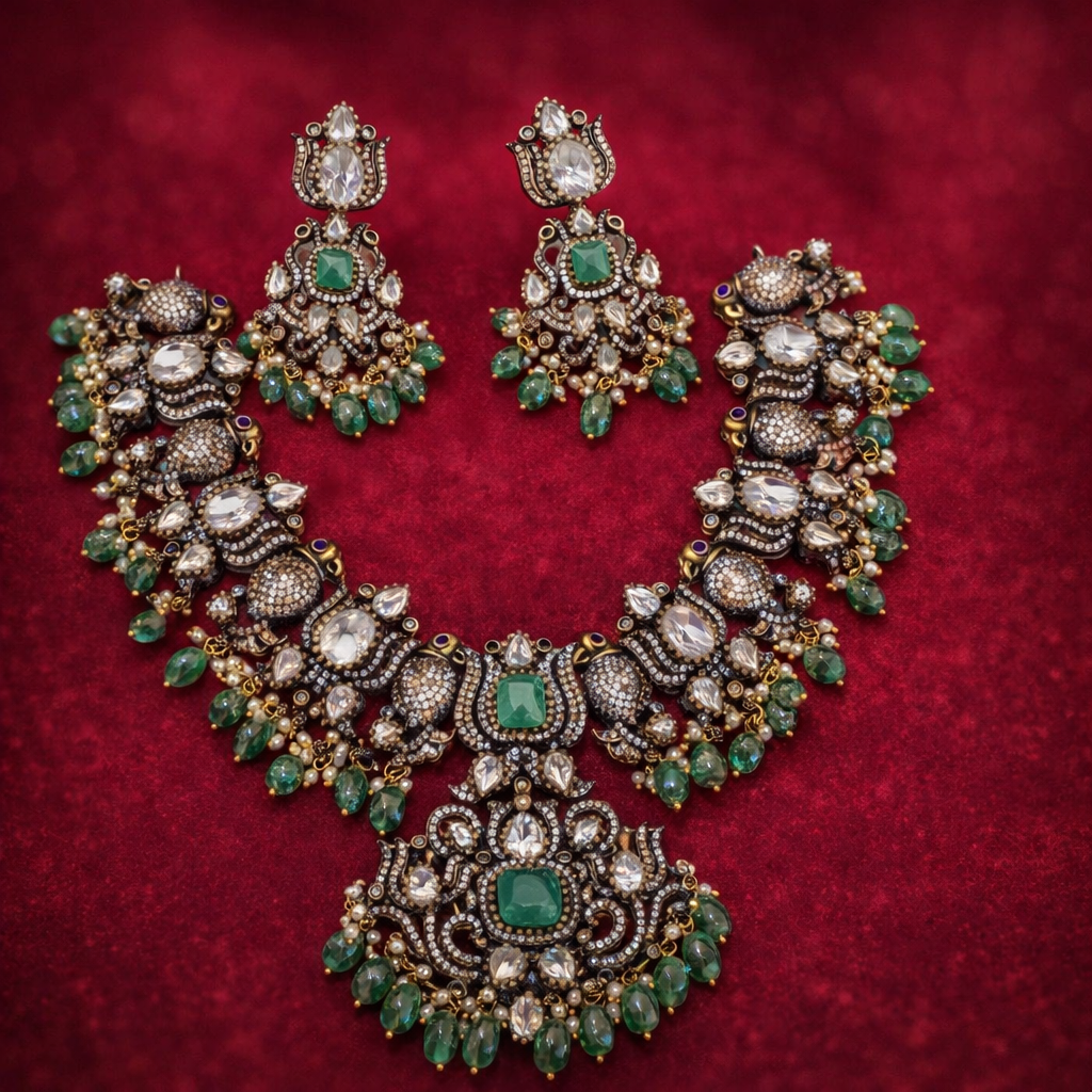 Victorian Pendant Necklace Set