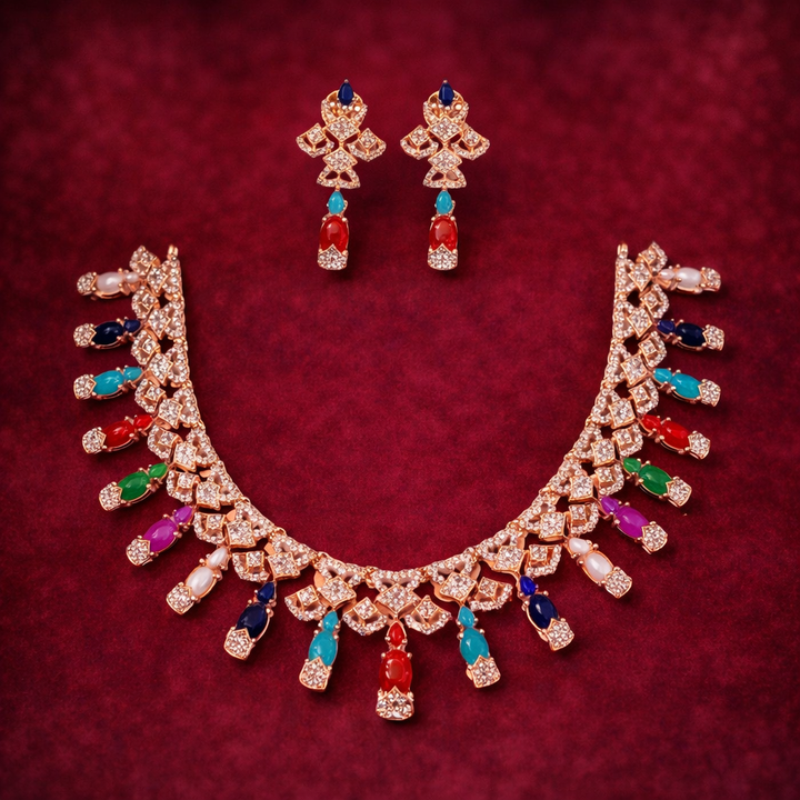 MULTI COLOURS NECKLACE SET