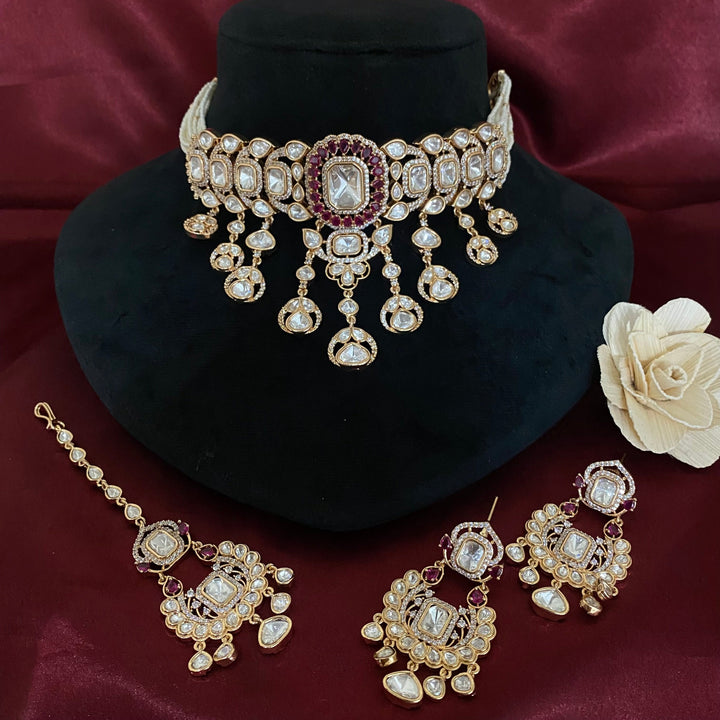 Bridal Kundan Polki Choker Set