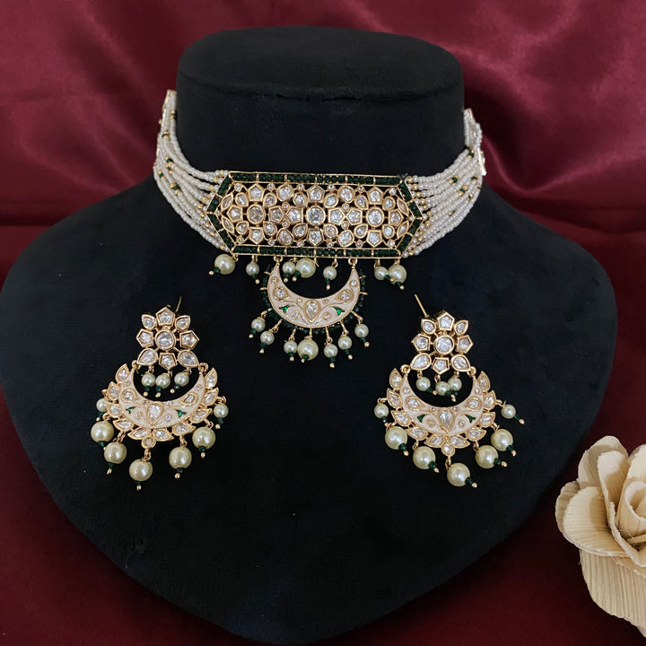 Royal Kundan Polki Choker Set