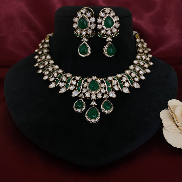 Fusion Kundan Polki Necklace Set