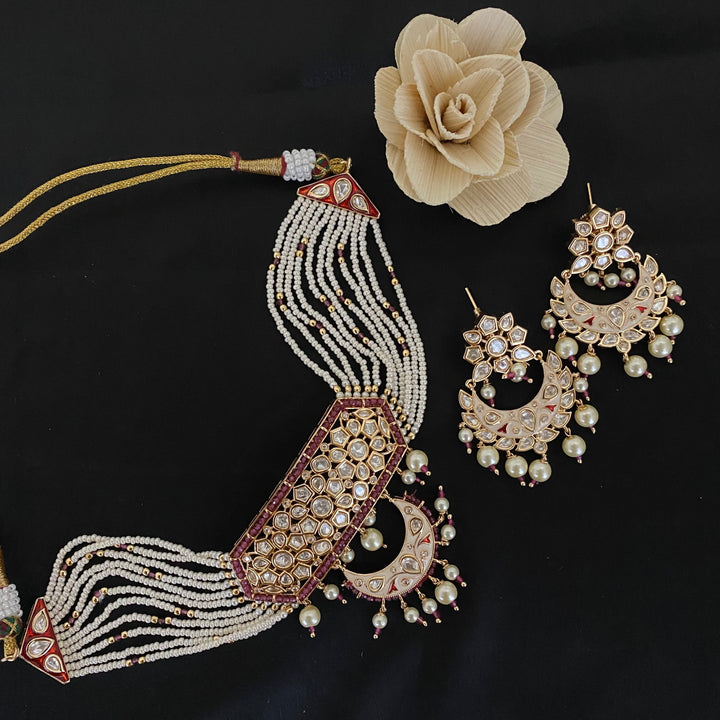 Royal Kundan Polki Choker Set