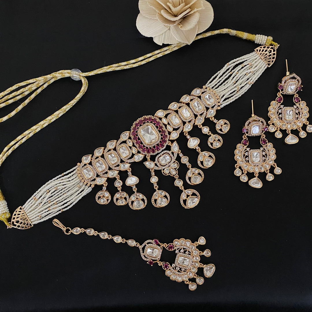 Bridal Kundan Polki Choker Set