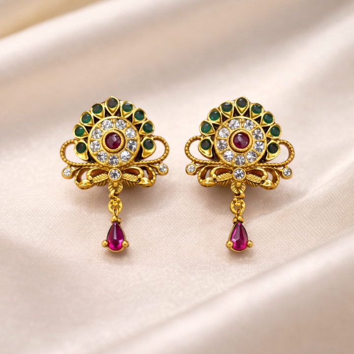 Antique Polish Peardrop Studs