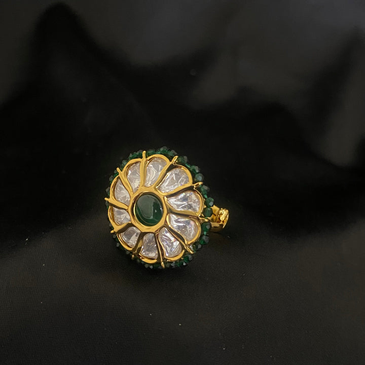 Single Color Stone Adjustable Ring