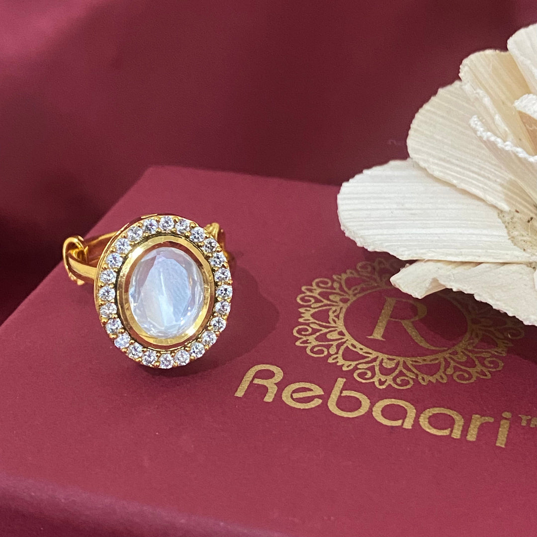 Single Stone Adjustable Ring