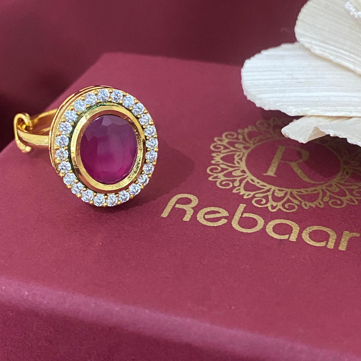 Single Stone Adjustable Ring