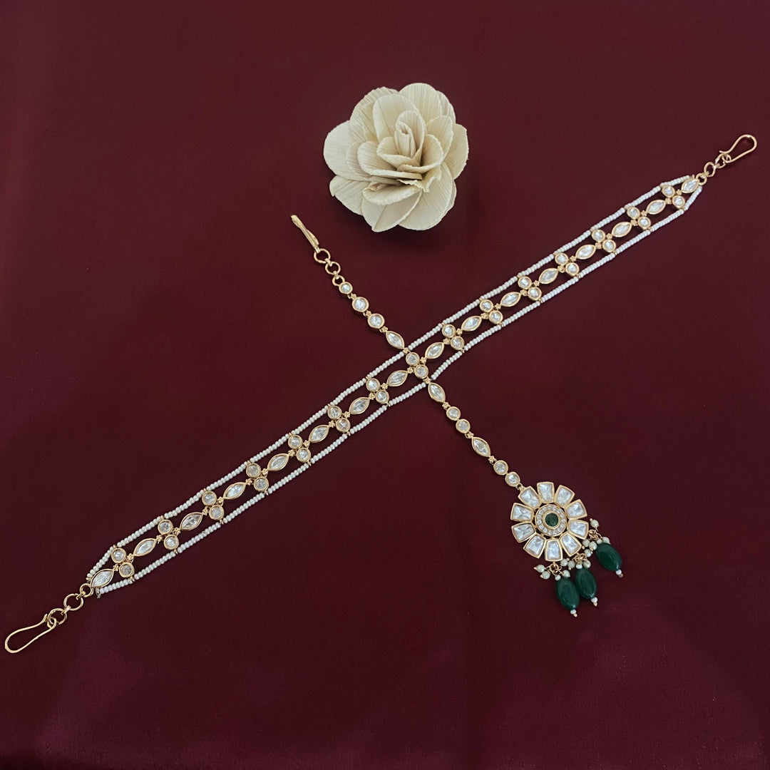 Bridal Dulhan Kundan Mathapatti