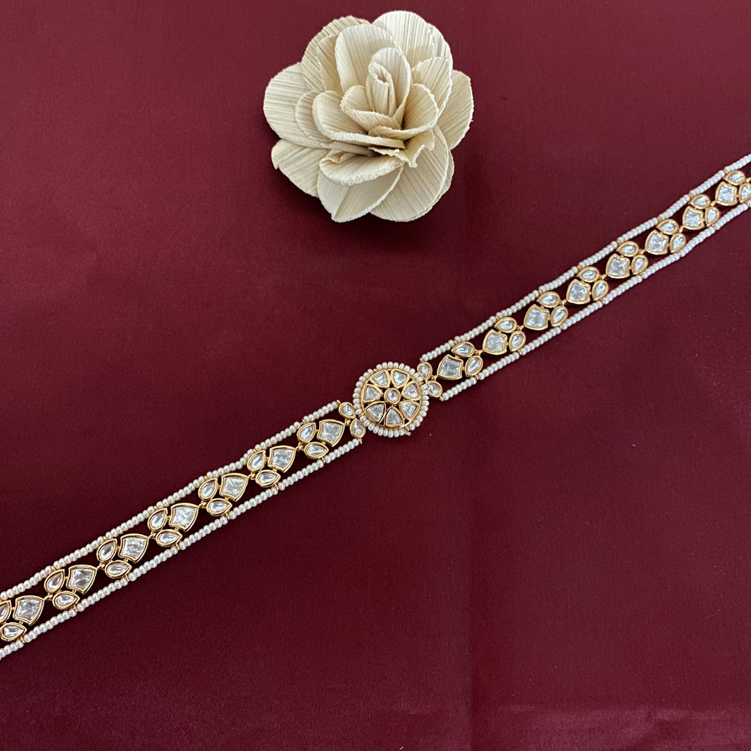 Elegant Kundan Polki Shishfool