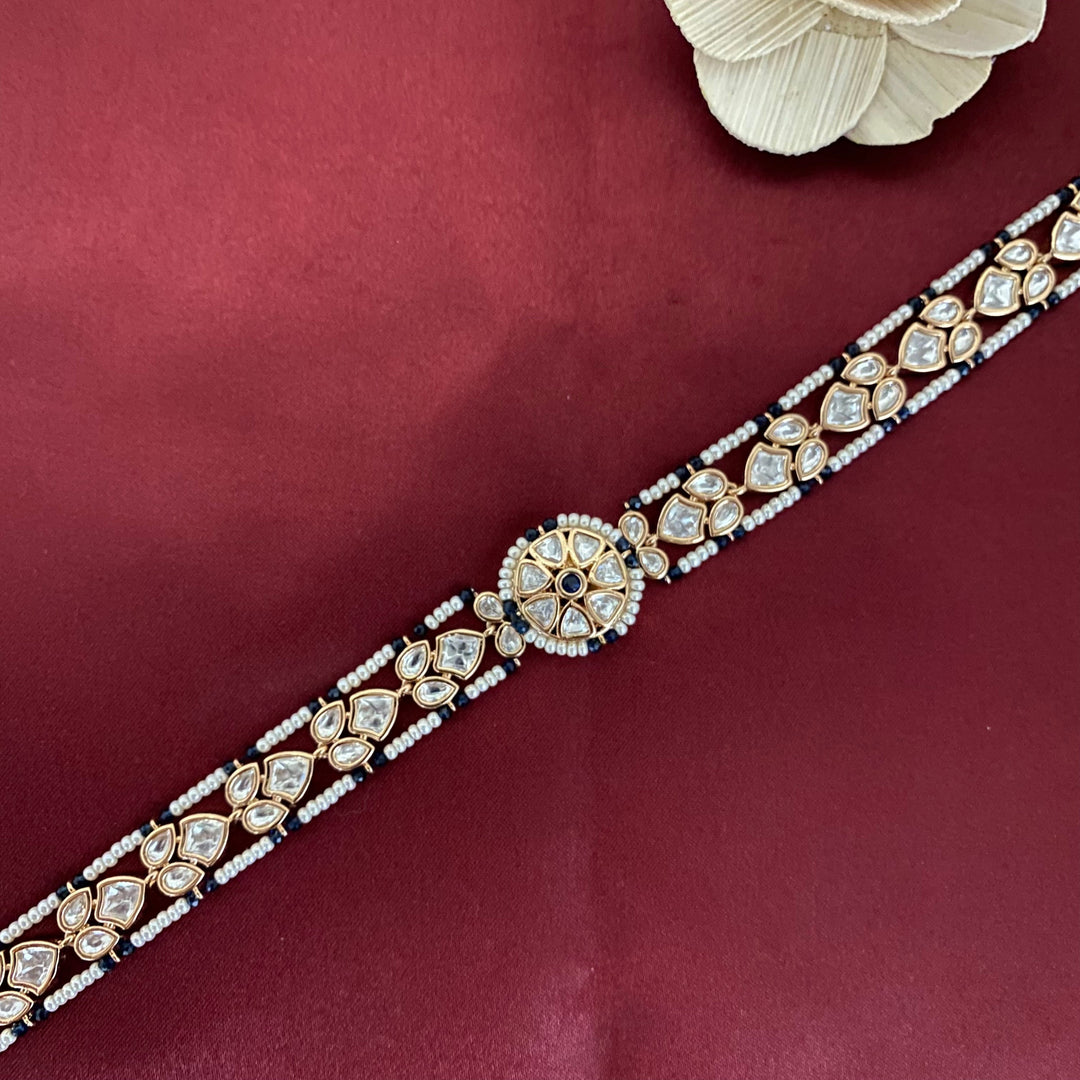 Elegant Kundan Polki Shishfool
