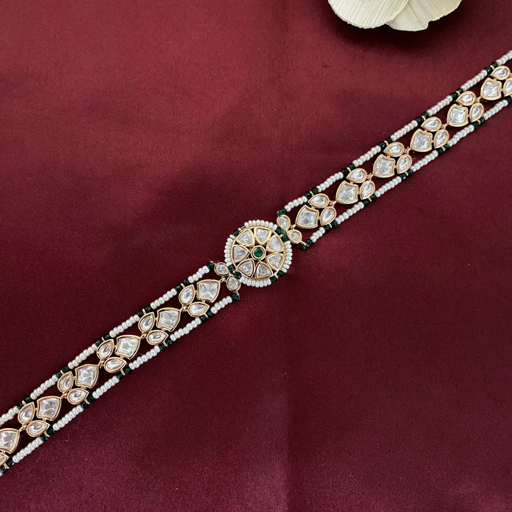 Elegant Kundan Polki Shishfool
