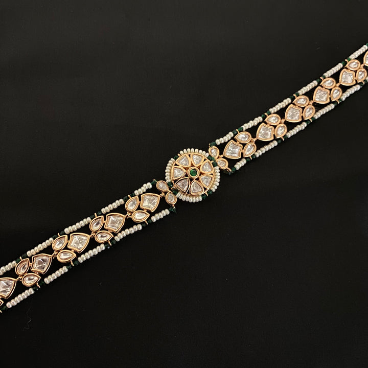Elegant Kundan Polki Shishfool