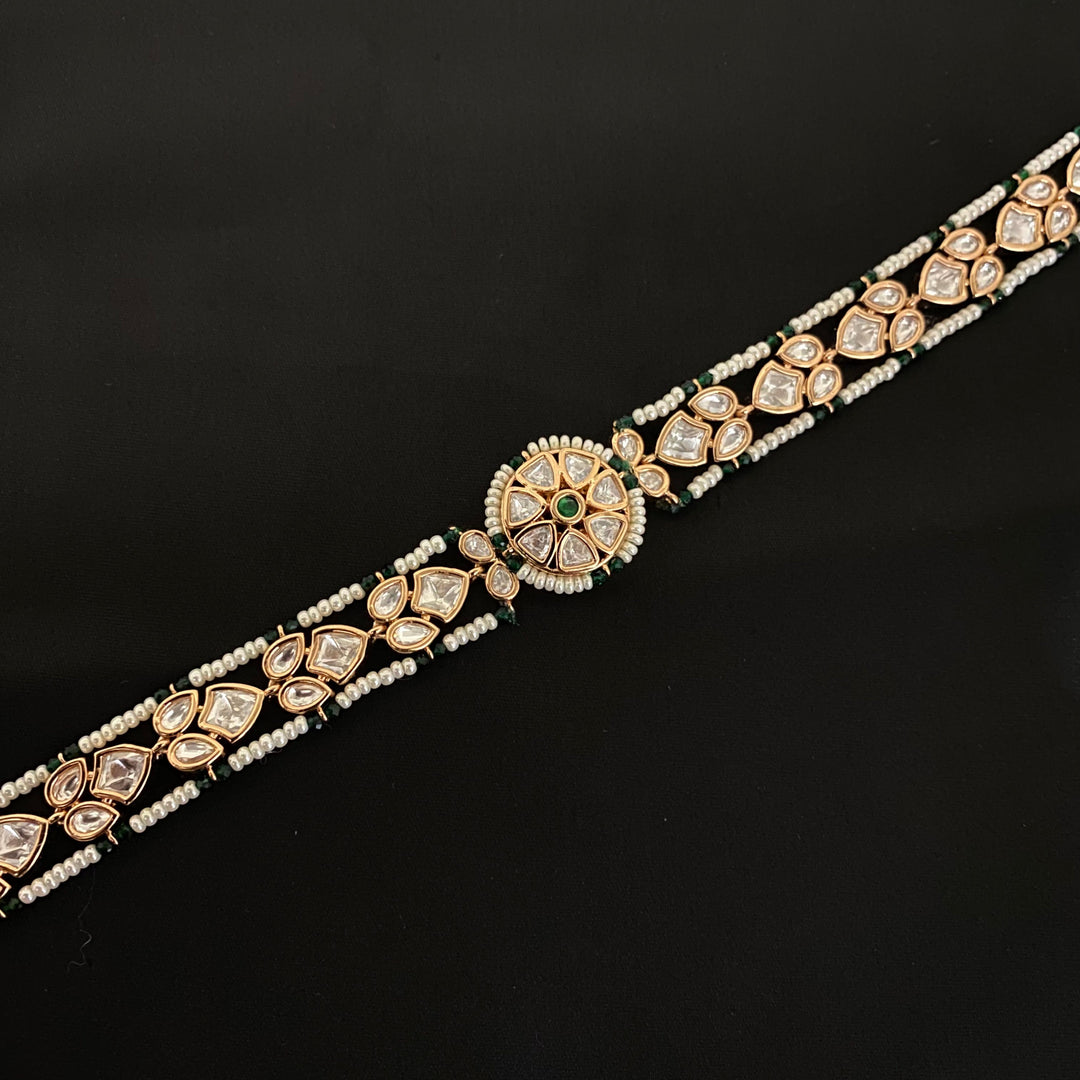 Elegant Kundan Polki Shishfool