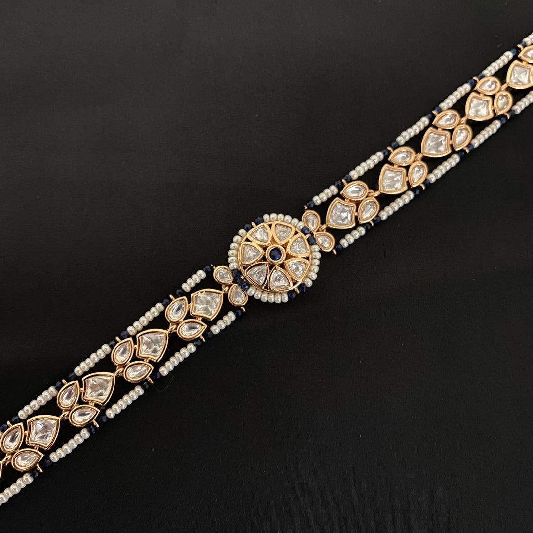 Elegant Kundan Polki Shishfool