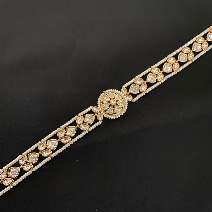 Elegant Kundan Polki Shishfool