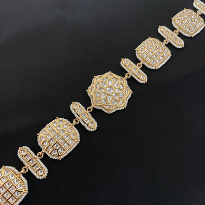 Flower Design Kundan Polki Shishfool