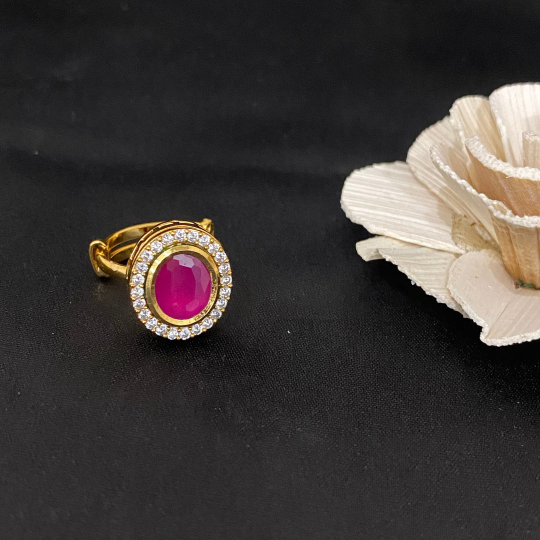 Single Stone Adjustable Ring