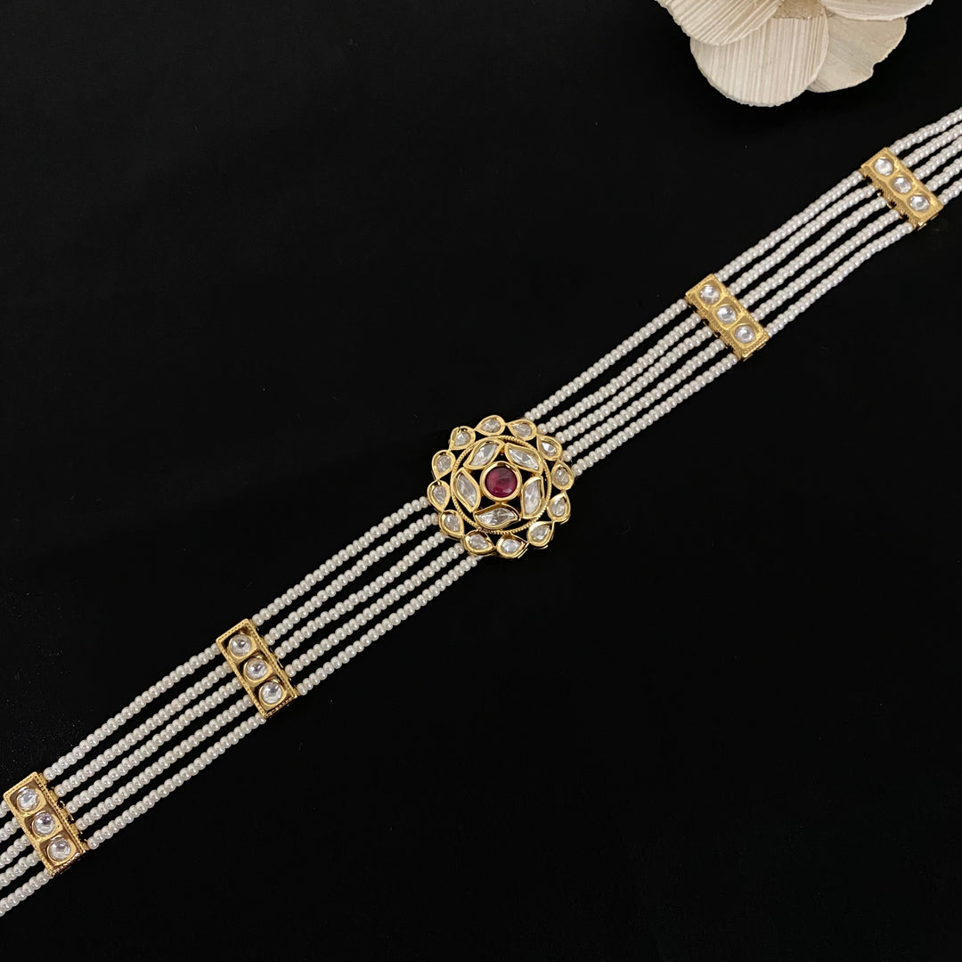 Beautiful Pearl Kundan Shishfool